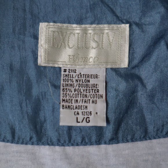 Vintage Exclusiv Embroidered Windbreaker, Size Large - Picture 13 of 15